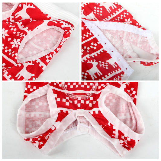 Dog Surgical Recovery Suit Onesie Breathable Abdominal Wounds and Protect Skin Prevent Licking Cone E Collar Alternative After Post-Operation Wear