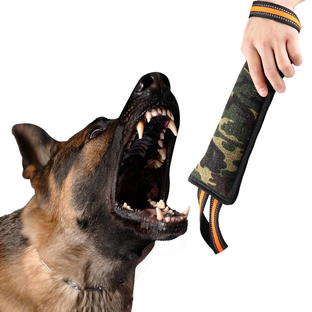 Dog Bite Tug Toy Extra Tough, Durable, Interactive Toys for Medium to Large Dogs,Best for Tug of War, Fetch and Puppy Training! Safe Fire Hose Dog Tug with Strong Handle